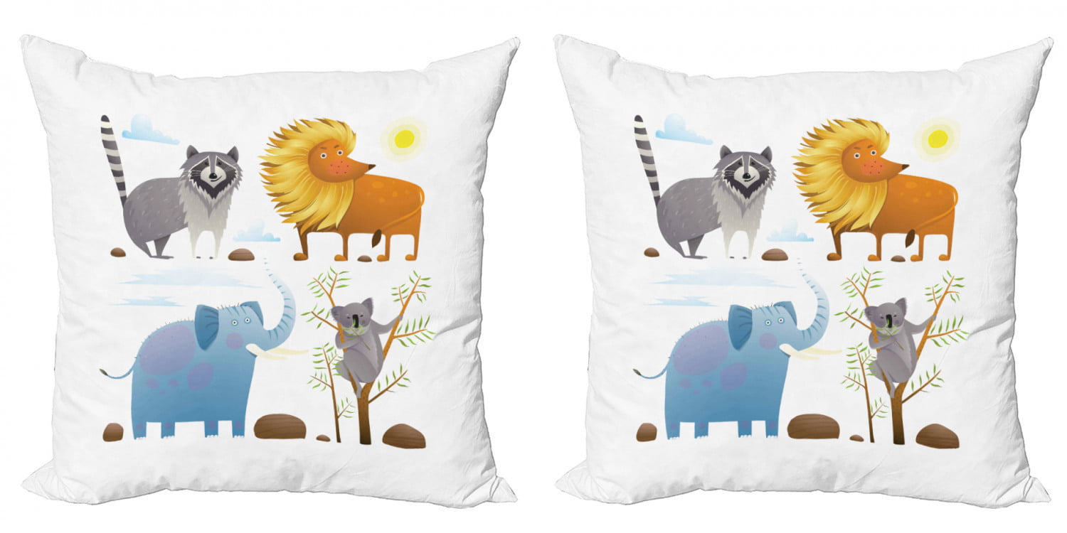 Multicolor Absolutely Cool Animal & Animal Fun Designs Comic Horse Animal Love Riding Throw Pillow 18x18