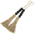 2 Pcs Pastoral Style Wood Bead Decor Door Handle Beads Hanging Decor