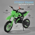 thumbnail image 3 of Fona Dirt Bike,a Gift for Kids Mini Bike with 6-12,49cc 2-Stroke within 25mph,Triple Safety,Green, 3 of 7
