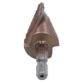thumbnail image 3 of HSS Step Drill Bit,Step Drill Bit Spiral Step Drilling Bit Spiral Step Drill Bit Extended Durability, 3 of 8