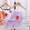 thumbnail image 2 of kmaduk Toddler Baby Girls Summer Clothes 3 6 12 18 Months 2T 3T 4T 5T Girls Outfits Sleeveless Dinosaur Print Tank Top+Shorts Set Purple,Size 4-5 Years, 2 of 8