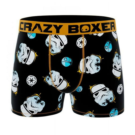 CRAZYBOXER Men's Underwear Star Wars Soft Lightweight Boxer Brief Comfortable
