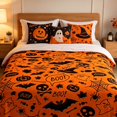 thumbnail image 2 of Miwamany Halloween Printed Fleece Throw Blanket, Soft Cozy Flannel Lightweight Plush Blanket, Warm Decorative All Season Nap Blanket for Sofa Couch Bedroom Office, Spooky Holiday Home Decor, 2 of 9