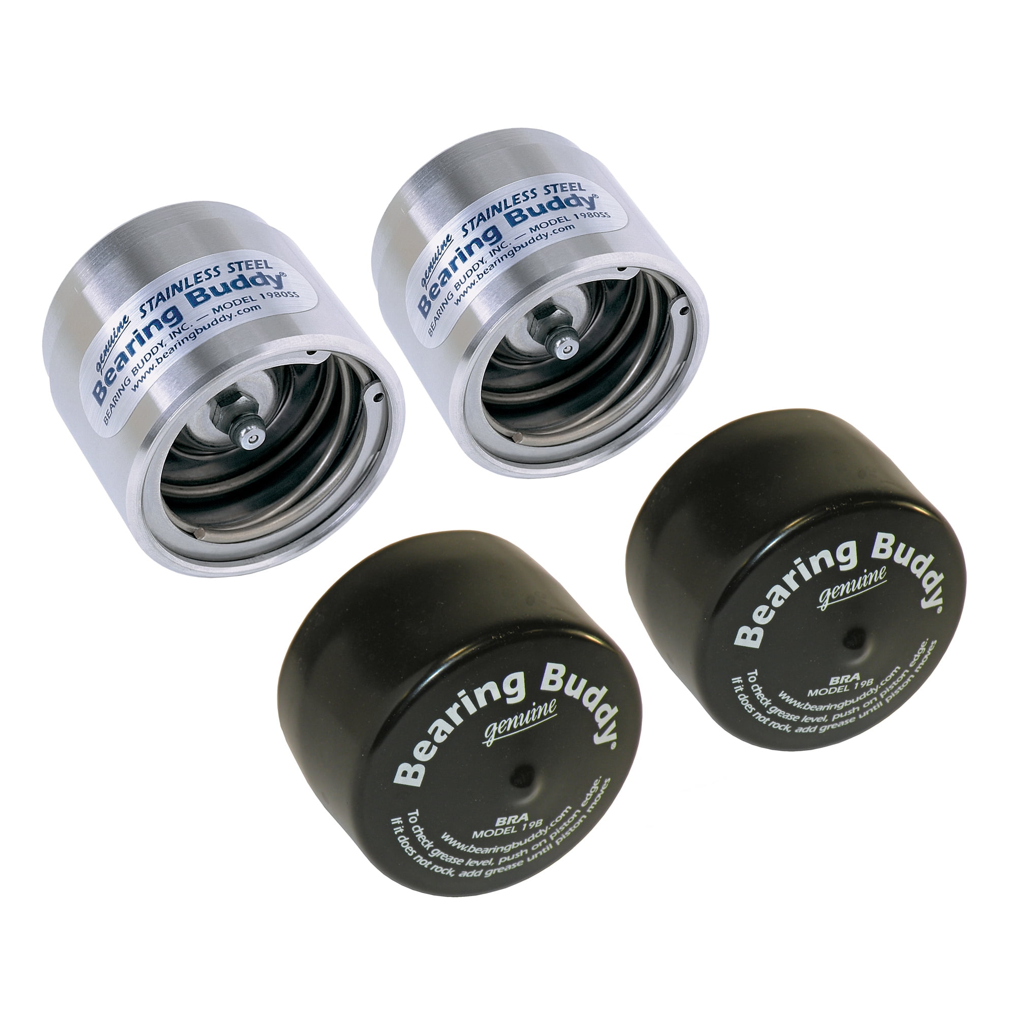 with Auto Check With Bras 1.980 Pair Bearing Buddy Bearing BuddyÃ‚ Stainless Steel Bearing Protectors 