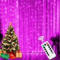 thumbnail image 3 of 1 paquete de luces LED para cortina, guirnalda de luces LED, iluminación para festivales, lámpara de arcoíris para ventana, decoración para el hogar, dormitorio, boda, Navidad, 3 of 5