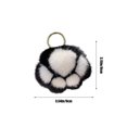 thumbnail image 3 of Super Cute Soft Plush Cat Paw Keychain Fluffy Warm Comfortable Pink Kitty Hand Key Chain Ring Holder Bag Purse Pendant, 3 of 6