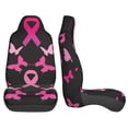 thumbnail image 3 of Yiaed Breast Cancer Print Car Seat Covers,Universal Auto Seats Protector Fits for Car,SUV Sedan,Truck,Automotive Seat Covers & Accessories(Two packs), 3 of 7