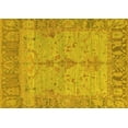 thumbnail image 1 of Ahgly Company Machine Washable Indoor Rectangle Oriental Yellow Traditional Area Rugs, 5' x 8', 1 of 4
