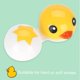 thumbnail image 4 of Lindo Mini pato de dibujos animados soporte para lentes de contacto cuidado de los ojos estuche contenedor para lentes caja de espejo, 4 of 8