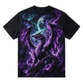 thumbnail image 5 of Halloween T Shirts for Men Short Sleeve Crewneck Casual Dragon Graphic Tee Shirt, 5 of 5