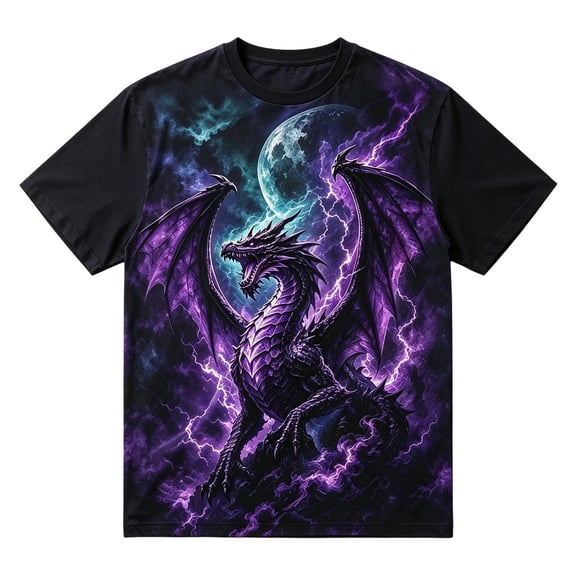 Halloween T-Shirt for Men Dragon Graphic Casual Crewneck Short Sleeve Tee Pullover Tops
