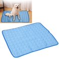 thumbnail image 6 of NFTIGB Pet Cooling Mat Breathable Soft Summer Dog Cat Sleeping Pad for Kennel Sofa Bed Floor Blue L (7.87 inches / 20 cm), 6 of 9