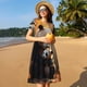 thumbnail image 4 of Disketp Maple Forest Panda para Vestido de Manga Corta para Mujeres, Vestidos de Verano para Mujeres, Casual y Holgado para la Playa, 4 of 6