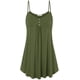 thumbnail image 1 of Camisola de tirantes finos plisada con cuello en V informal de verano para mujer Adepaton WRHS-183-2, 1 of 1