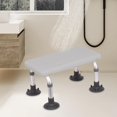 thumbnail image 6 of Shower Stool Bath Seat Stable Bath Bench Adjustable under Desk Foot Rest Toliet Stool for Bedside Living Room Elderly Seniors gray adjustable, 6 of 10