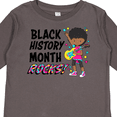thumbnail image 4 of Inktastic Black History Month Rocks- Girl with Guitar Boys or Girls Long Sleeve Toddler T-Shirt, 4 of 5