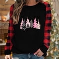 thumbnail image 2 of SELONE Funny Christmas Shirts for Women Long Sleeve Xmas Pullover Tops Merry Christmas Tees Blouses Christmas Themed Clothing Christmas Outfits Ideas Holiday Attire Party Collection Red XL, 2 of 4