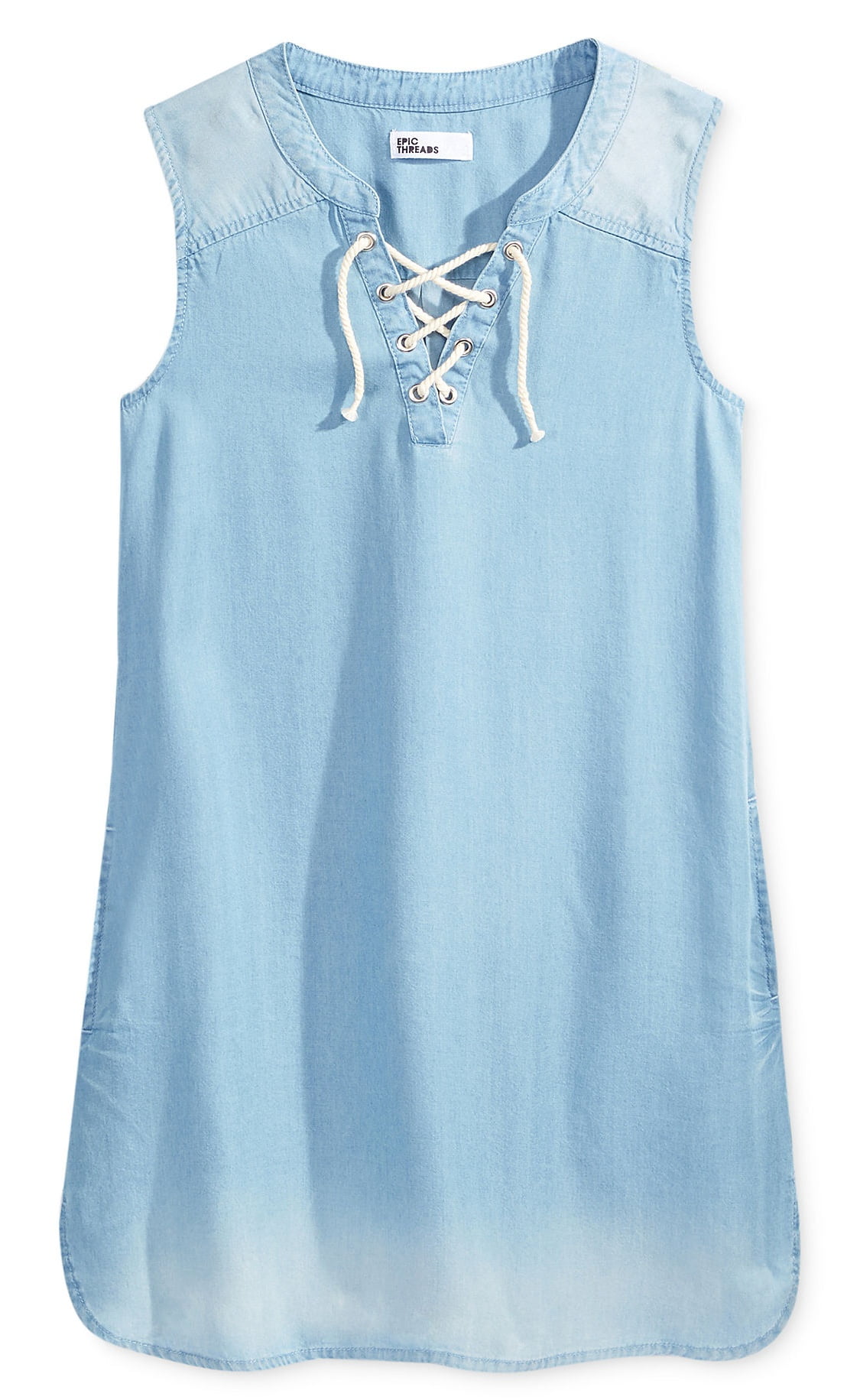 walmart light blue dress