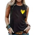 thumbnail image 2 of Gyexs Softball Shirts Tee Tank Top for Women Funny Letter Print Game Day Pattern Shirt Casual Life Top (Black, S), 2 of 4