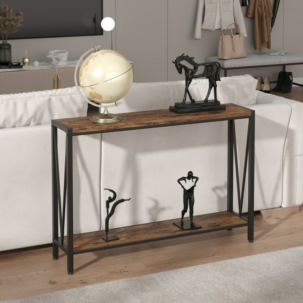 Monarch Specialties Table D'appoint, Console, Entrée, Étroit, Sofa, Salon, Métal, Brun | Home Depot Canada