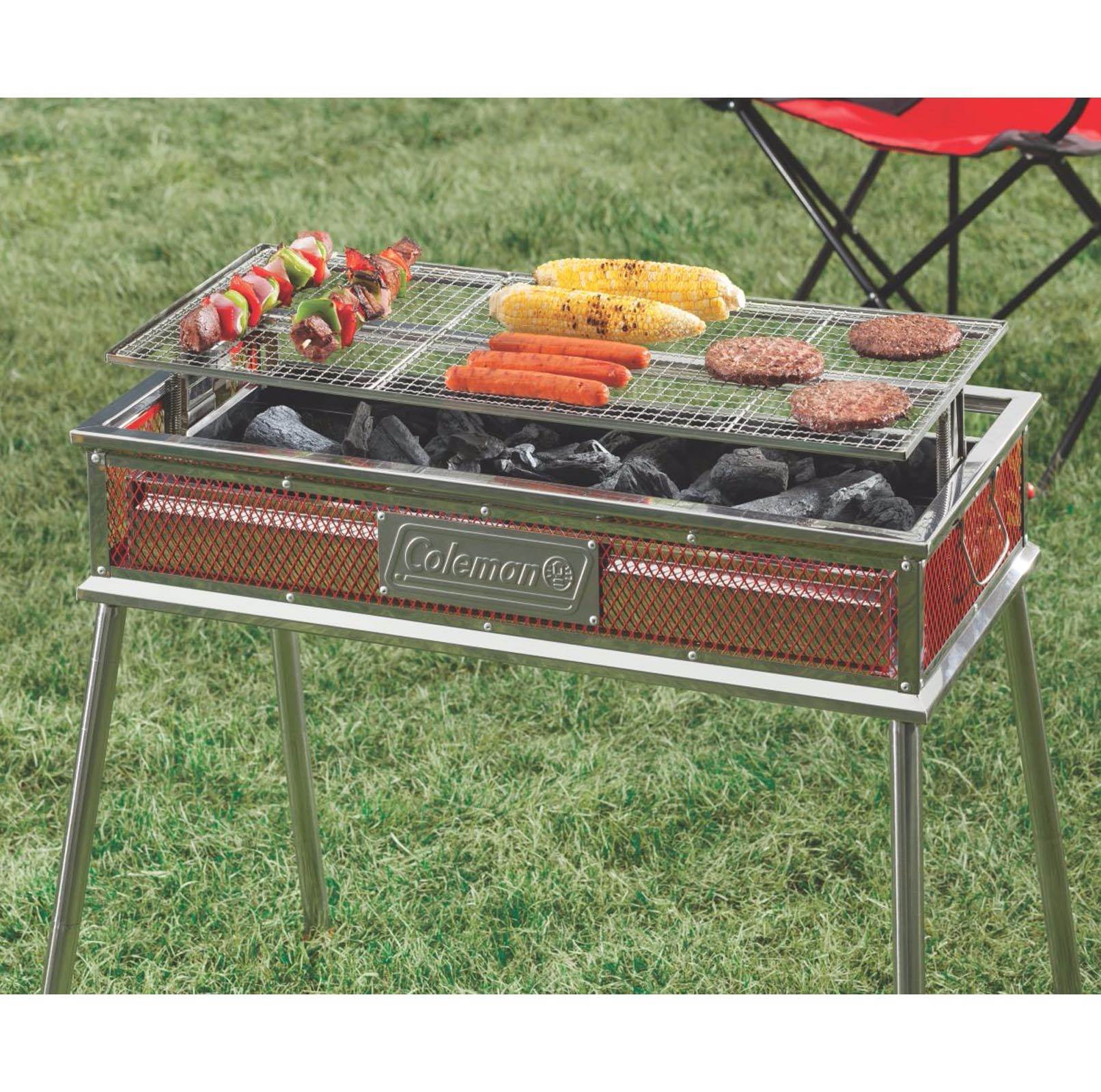 Coleman Portable Outdoor Camping Tailgating Standup Open Flame Charcoal Grill