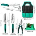 thumbnail image 2 of topjuju 7 Pcs Gardening Tools Set, Gardening Hand Tools with Rust-Proof,Stainless Steel,High Quality Aluminum Alloy Material, Gardening Supplies Set Ideal Gardening Gift, 2 of 7