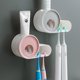 thumbnail image 2 of Light GreenToothbrush Holder Pasta de dientes Rack de almacenamiento Dispensador Organizador de baño, 2 of 5
