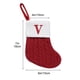 thumbnail image 3 of Candy Gift Bag, Christmas Stocking Gift Bag, Embroidered Letter Knitted Wool Hosiery, Foldable Portable Style, for Bedroom, High-Quality Wool Material, Large Capacity Design, for Holiday Gifting, 3 of 9