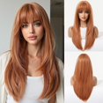 thumbnail image 1 of Yanonmyfd Black Wigs for Women Long Wig with Bangs Natural Straight Wigs Synthetic Hair Heat Resistant Wigs for Daily Party Cosplay Wear, 1 of 38