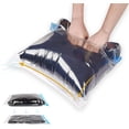 thumbnail image 1 of Bolsas Vacio Ropa Enrollada a Mano, Rollo de Mano de Viaje Bolsa de Vacío Cerrada, Bolsa para Ahorrar Espacio, Ropa, Equipaje, Organizador del Hogar, 1 of 4