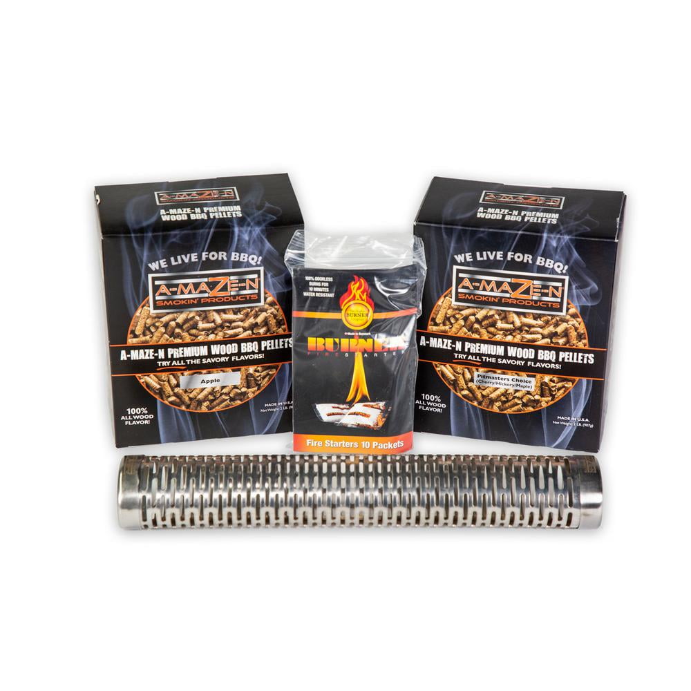A Maze N Products 12" Combo Smoking Kit, Smoking tube, fires starter