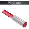 thumbnail image 4 of HUGFEGWE Straight Router Bits, 1/2-Inch Shank 3/8-Inch Cutting Dia Double Flute Carbide Router Bits, for Woodworking Milling Cutter DIY Tool, Red, 1 Pcs CJB91-24082, 4 of 7