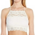 thumbnail image 1 of High-Neck Lace Bralette for Women Racerback Floral Crop Top Vest Bra, 1 of 3