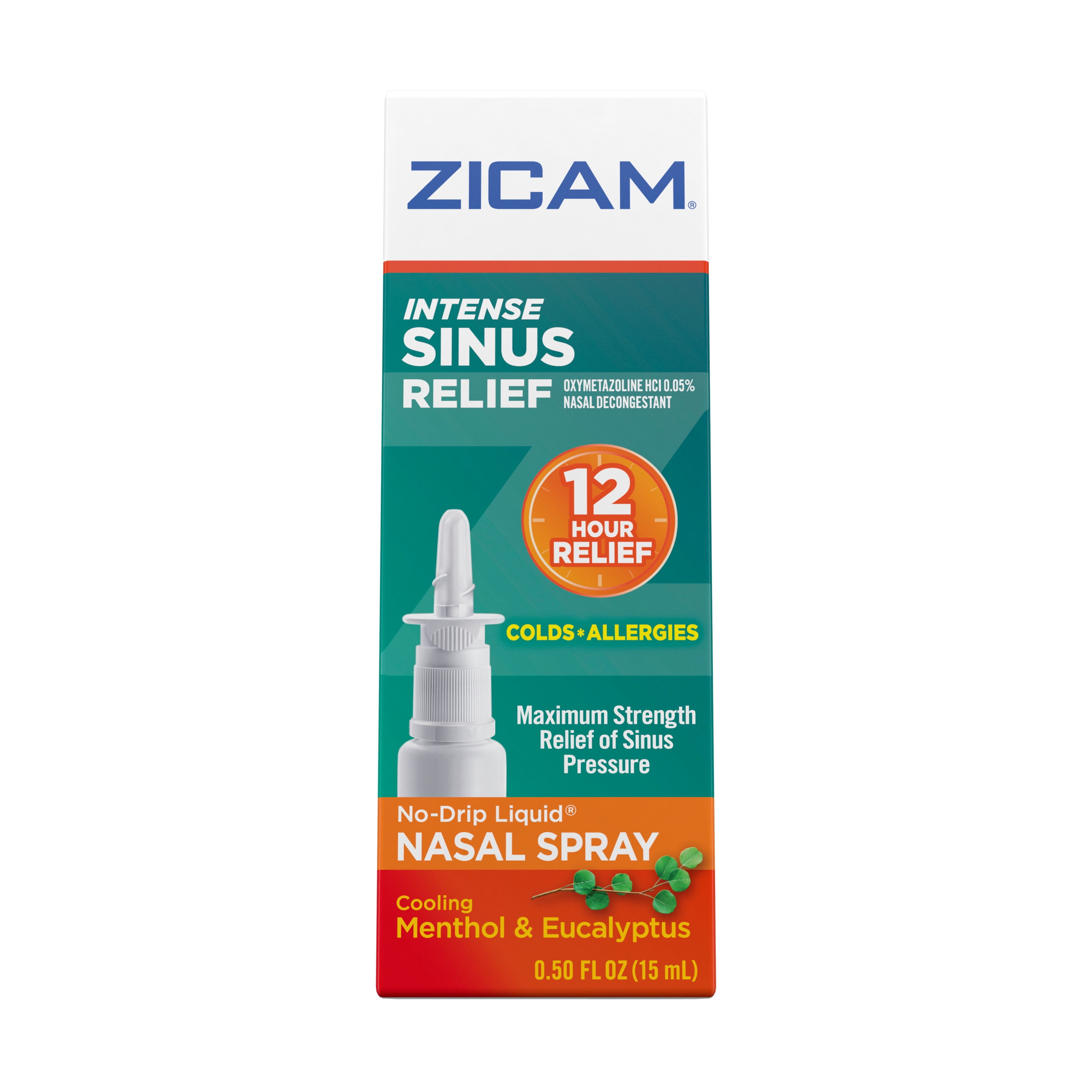 Buy Zicam Intense Sinus Relief No Drip Relief Nasal Spray With Cooling Menthol And Eucalyptus 05 