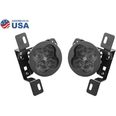 Diode Dynamics SS3 LED Fog Light Kit, Wrangler, White SAE/DOT Fog Sport Fits select: 2015-2019,2021 JEEP WRANGLER UNLIMITED