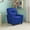 Blue Vinyl, variant on BizChair Camouflaged Fabric Recliner, Multi-color