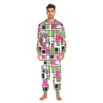 thumbnail image 3 of FORMRS Onesies Pajama for Adults Unisex Hoodie Winter Jumpsuit One Piece Sleepwear, Sizes S-2XL, Abstract Geometric, 3 of 7