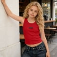 thumbnail image 6 of OGLCCG Teens Girls Crop Tank Tops High Neck Sleeveless Ribbed Knit Slim Fit Shirts Summer Workout Athletic Tank Top 2-14 Years, 6 of 8