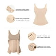 thumbnail image 3 of Vaslanda Waist Trainer for Women Corset Shapewear with Zipper Women's Waist Cincher Tank Top with Adjustable Straps, 3 of 5