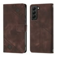 thumbnail image 2 of Tarise Phone Case for Samsung Galaxy S22+ 5G, Premium PU Leather Card Holder Wrist Strap Magnetic Closure Flip Stand Function TPU Interior Book Cover for Samsung S22 Plus 5G Wallet Case, Brown, 2 of 7