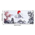 thumbnail image 3 of Large Pad Desk Mat With Leaf Print For Home Gaming And Study 300x800mm Rubber Keyboard Pad Home & Pad Nice Edge Thick Desk Mat Laptop Slip, 3 of 6