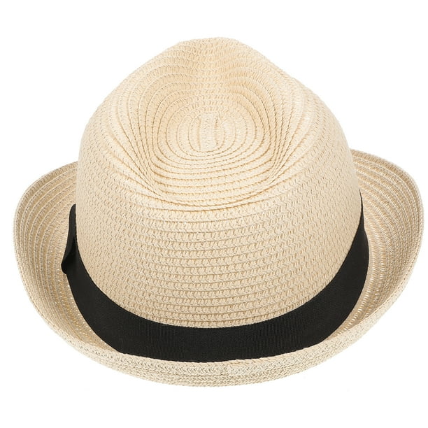 KAKOWELY Sombrero de paja tejido para exteriores, playa, unisex, para hombre y mujer