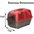 thumbnail image 2 of Hard-Sided  for Small Dogs, Cats & Birds - Red, Easy Assembly,  & Ventilated, 2 of 3