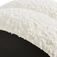 thumbnail image 5 of 18.5" Piso Cojín Reposapies Otomano, Marfil White Boucle, 5 of 5