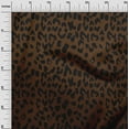 thumbnail image 2 of oneOone Georgette Viscose Brown Fabric Leopard Animal Skin Dress Material Fabric Print Fabric By The Yard 42 Inch Wide, 2 of 4