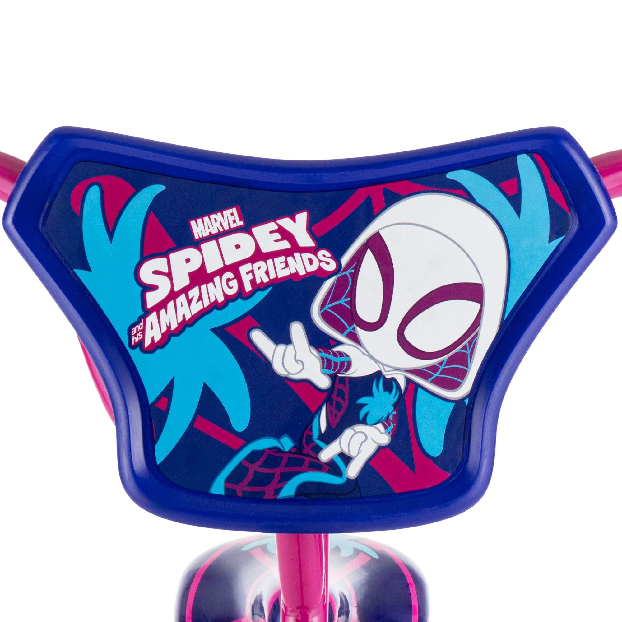 Huffy 14-inch Spidey and His Amazing Friends Girls’ Bike featuring Ghost, White/Pink
