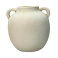 thumbnail image 6 of deevoka Rustic Ceramic Vase Farmhouse Flower Vase Bud Vase Wabi Decorative Vase White, 6 of 9