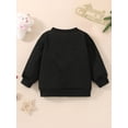 thumbnail image 3 of Kid Baby Spring Autumn Pullover Long-Sleeved O-Neck Letter Gingerbread Man Print Sweatshirt for Boys Girls, 3 of 8