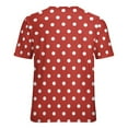 thumbnail image 7 of Summer Retro Polka Dots T Shirts Red And White Streetwear T-Shirt Female Short Sleeve Vintage Oversized Tee Shirt Design, 7 of 7