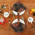 thumbnail image 4 of Satin Native Fab Cotton Dinner Napkin Autumn Bloom Dance Reusable, 4 of 8